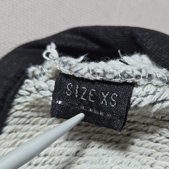 DIESEL Dress Womens XS Gray Long Sleeve Color Block Mini Casual rear zipper knit - Picture 5 of 8